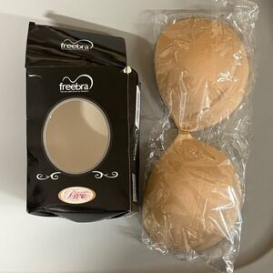Freebra Cloth Invisible Bra Strapless‎ Backless Double Push-Up Bra Sz C
